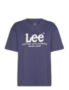 Ss Logo Tee Navy Lee Jeans