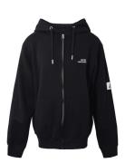 Zip Sweat Cardigan W/Label Black Hound