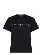 Reg Printed Graphic T-Shirt Black GANT