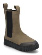 Long Chelsea Boots Khaki Ilse Jacobsen