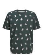 Jjxmas Merry Aop Tee Ss Crew Neck Green Jack & J S