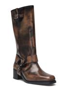 Rocky Brushed Brown Leather Boots Brown ALOHAS