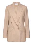 Sadie Blazer Beige Reiss