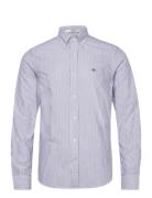 Slim Oxford Banker Stripe Shirt Blue GANT