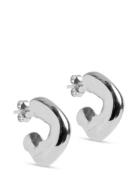 Gianna Hoops Silver Enamel Copenhagen