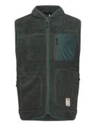 Wood Fleece Vest Green Fat Moose