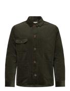 Khaki Cord Chore Jacket Green Pompeii