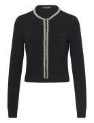 Classic Pearl Knit Cardigan Black Karl Lagerfeld