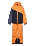 Ski Set - Colorblock Orange Color Kids