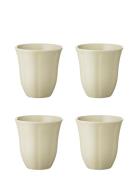 Søholm Solvej Mug W/O Handle 4 Pcs Yellow Aida