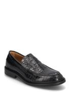 Slhcarter Leather Low Penny Loafer Black Selected Homme