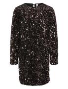 Vmbella Sequin Ls Short Dress Jrs Girl Black Vero Moda Girl