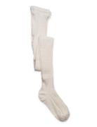 Cable Knitted Stockings Offwhite Cream Geggamoja