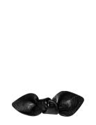 Leatherbow Small On Hair Clip Black Corinne