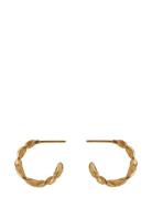 Small Dancing Wave Hoops Gold Pernille Corydon