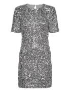 Rwzoey Ss Short Dress Silver Rosemunde