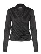 Beverlyiw Wrap Blouse Black InWear