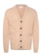 Lambswool Button Cardigan Beige Lindbergh