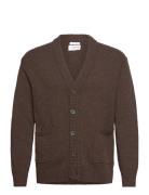 Lambswool Button Cardigan Brown Lindbergh