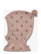 Knitted Balaclava Sessie Pink Wheat