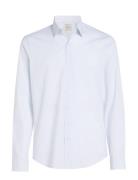 Poplin Stripe Slim Shirt White Calvin Klein