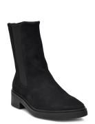 Heel Chelsea Boot 30 Sue Black Calvin Klein