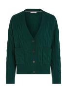 Soft Wool Cable Cardigan Green Tommy Hilfiger