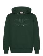 Reg Tonal Shield Hoodie Green GANT