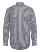 Reg Classic Poplin Stripe Shirt Black GANT