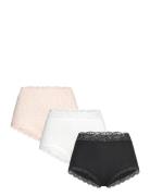 Brief High Emelie Ditsy 3 Pack Pink Lindex