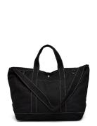 Large Tote Recycled Canvas Black Nunoo