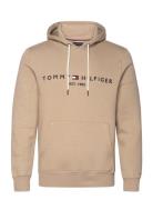 Tommy Logo Hoody Beige Tommy Hilfiger