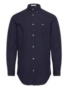 Reg Micro Print Shirt Navy GANT