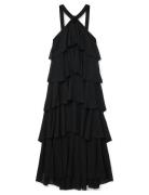 Vmfelicia Sl Ruffle Maxi Dress Exp Black Vero Moda