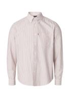 Casual Stripe Oxford B.d Shirt Red Lexington Clothing