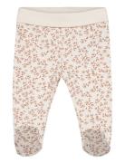 Pants W. Feet - Aop Beige Fixoni