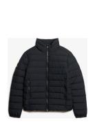 Fuji Emb Padded Jacket Navy Superdry