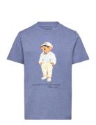 Polo Bear Cotton Jersey Tee Blue Ralph Lauren Kids