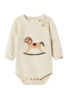 Nbngalto Ria Ls Knit Body Lil Beige Lil'Atelier