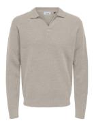 Onsraymond Reg 12 Resort Knit Beige ONLY & SONS