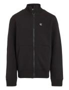 Monogram Mini Badge Zip-Through Black Calvin Klein