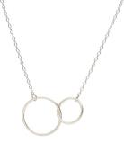 Double Plain Necklace 45 Cm Silver Pernille Corydon