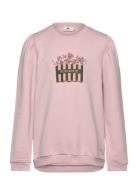 Blouse Ls Sweat Pink En Fant