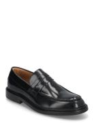 Slhcarter Leather Low Penny Loafer Black Selected Homme