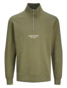 Jorvesterbro Sweat Quarter Zip Hn Jnr Green Jack & J S