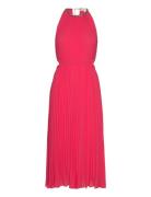 Pleated Cutout Drs Pink Michael Kors