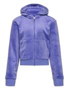 Diamante Zip Through Hoodie Purple Juicy Couture