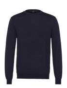 100% Wool Medium-Knit Sweater Navy Mango