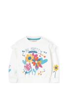 Fleece Sweatshirt For Baby Girl -Bci White Boboli