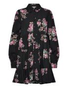 Poplin Tiered Dress Black By Ti Mo